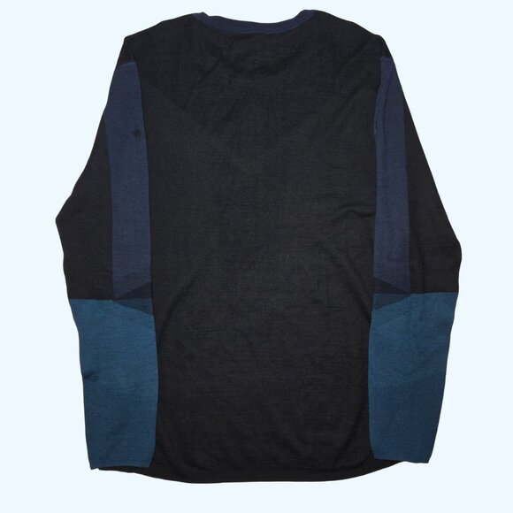 Smartwool Intraknit Thermal Merino Wool Crew Mens Long Sleeve Shirt Blue XXL NEW - Picture 5 of 7